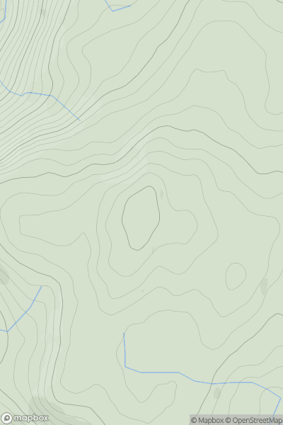 Thumbnail image for Pen y Garn [South-West Wales] [SN798771] showing contour plot for surrounding peak